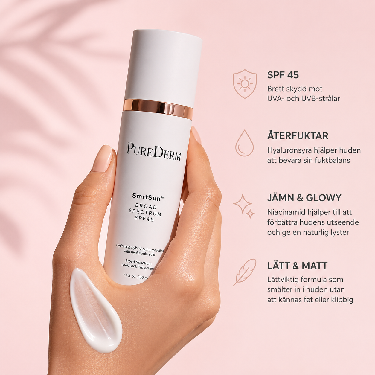 PureDerm SmrtSun Broad Spectrum SPF 45
